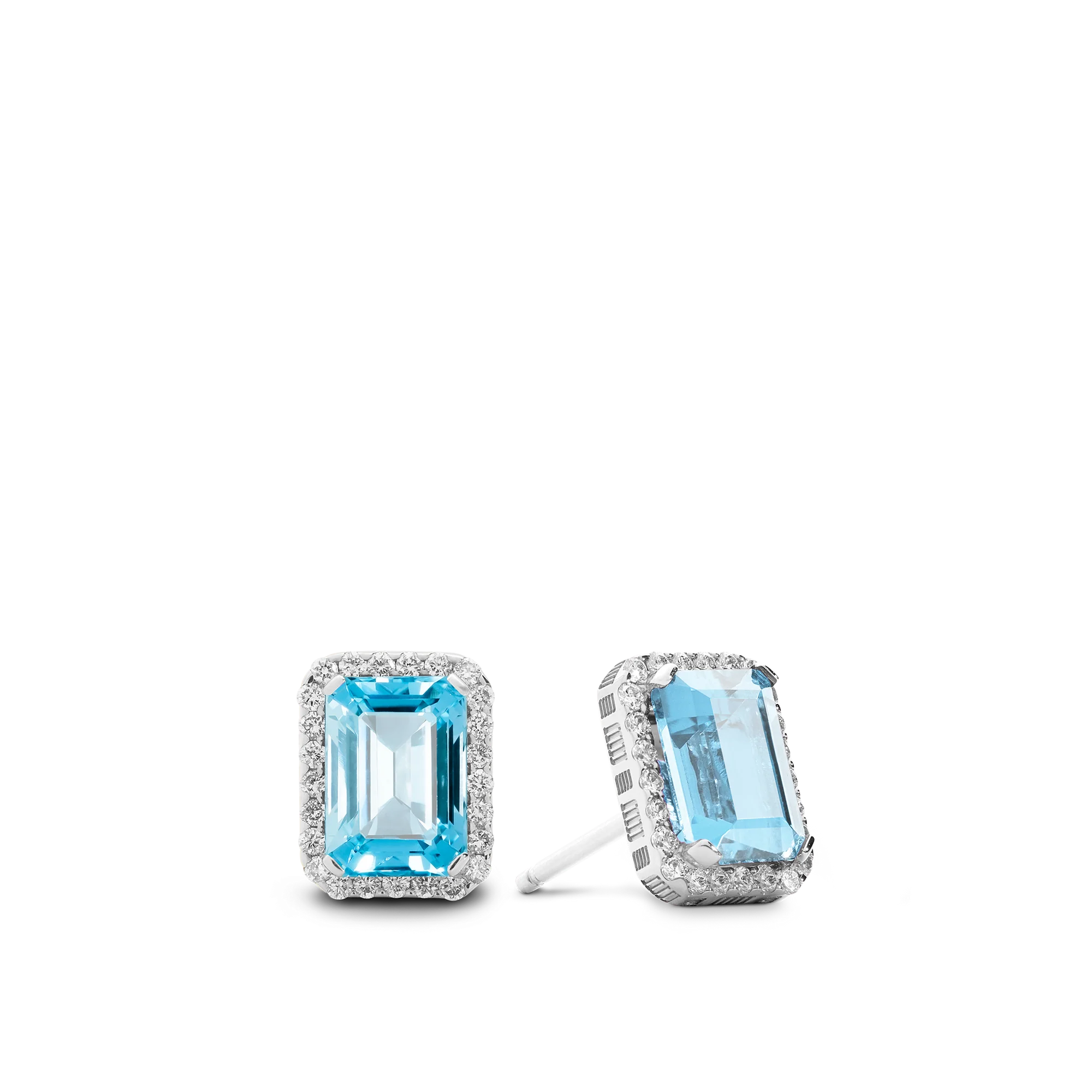 Jewel Earrings Blue Topaz